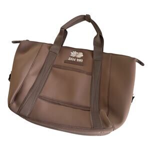 Quince x Sake Ono Collab Tan Brown Neoprene Travel Tote Bag Water Resistant